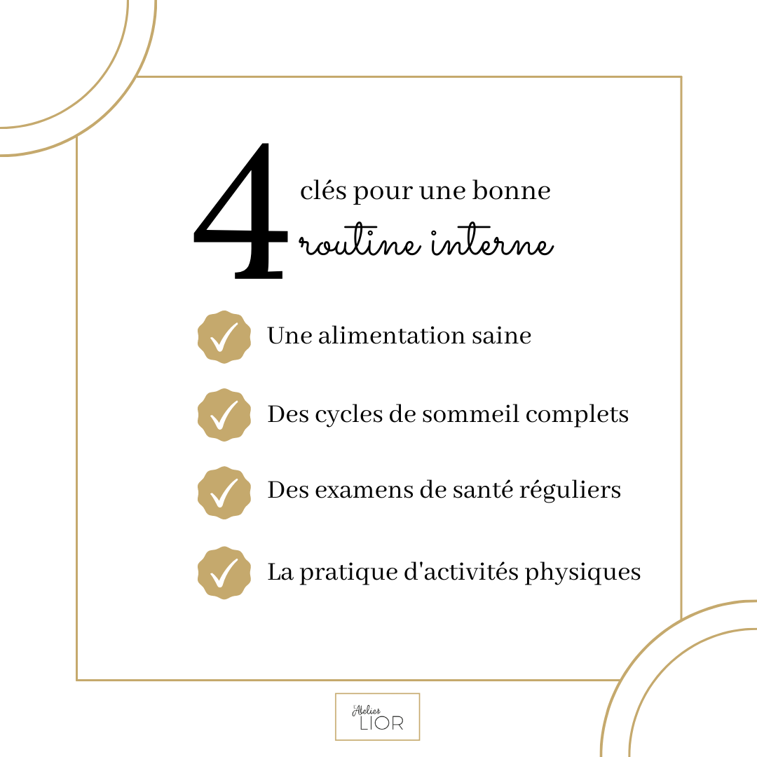 UNE PEAU SAINE DE L'INTÉRIEUR EN 4 POINTS