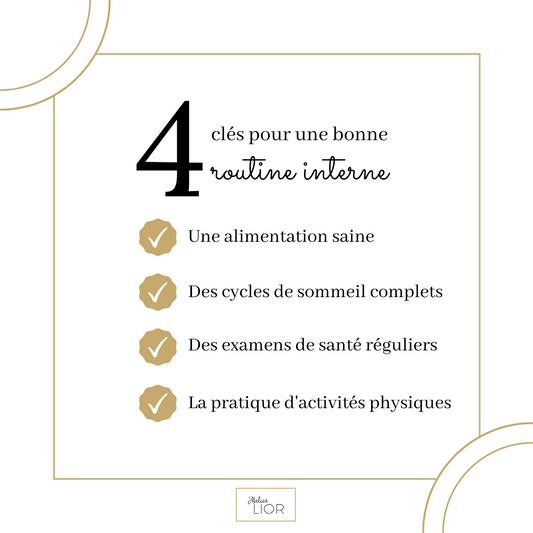 UNE PEAU SAINE DE L'INTÉRIEUR EN 4 POINTS